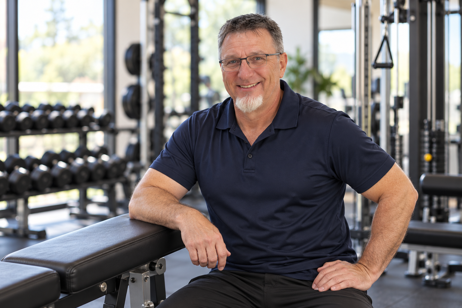 Maik Kipry als Fitnesstrainer